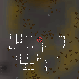 The world map around Crazy Archaeologist