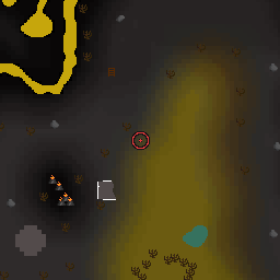 The world map around Tormented demon